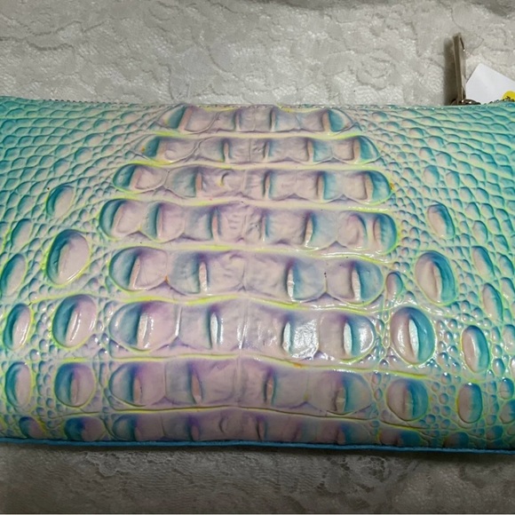 NWT 2 Pc Brahmin COTTON CANDY Melbourne, CLUTCH, CR CARD WALLET - Picture 7 of 7